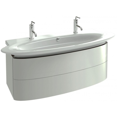 Тумба под раковину Jacob Delafon Presquile 130 EB1105-G1C подвесная Белая глянцевая