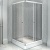 Душевой уголок Radomir 110x110 1-09-1-0-0-1200 профиль Белый стекло прозрачное