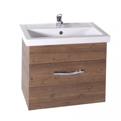 Тумба под раковину АСБ-мебель Анкона 60 9755 подвесная Дуб