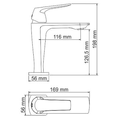 Смеситель для раковины WasserKRAFT Neime 1903 Хром