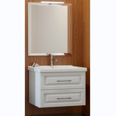 Комплект мебели для ванной Opadiris Сити 80 подвесной Белый матовый