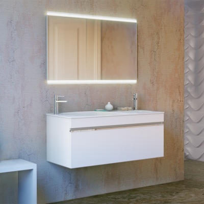 Зеркало Raval Hotte 100 с подсветкой Хром