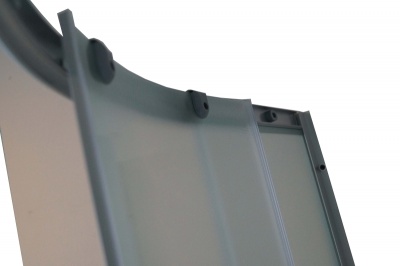 Душевой уголок Parly ZE911 90х193 профиль Матовый алюминиевый стекло матовое