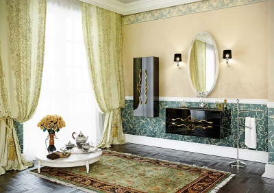 Тумба под раковину Aqwella Clarberg Due amanti 100 DUE0110BLK подвесная Черная без ручек