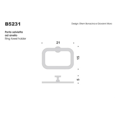 Кольцо для полотенец Colombo Design Nordic B5231 Хром