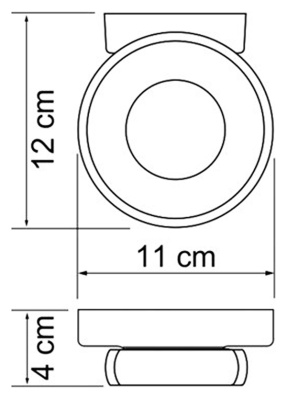 Мыльница настенная WasserKRAFT Berkel K-6829 Хром