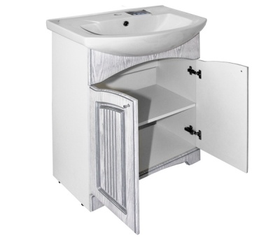 Тумба под раковину Mixline Крит 65 521802 Патина серебро