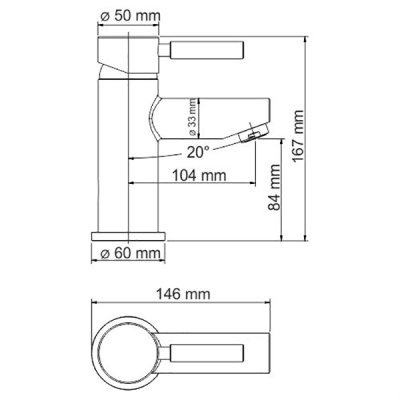 Смеситель для раковины WasserKRAFT Main 4103T Хром