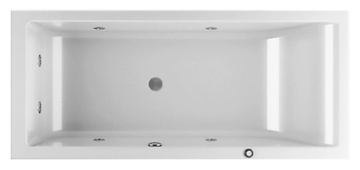 Акриловая ванна Jacuzzi Lagoon 170x70 9443-816A белая, с наклоном для спины слева