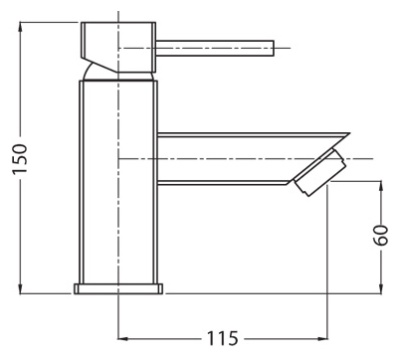 Смеситель для раковины Bugnatese Inside 9219 CR (хром)