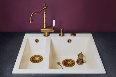 Смеситель для кухни Omoikiri Kyoto Античная латунь OKY-AB-35