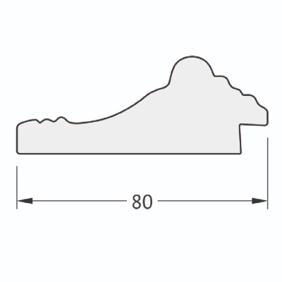 Зеркало Evoform Exclusive-G 124х55 Сусальное золото