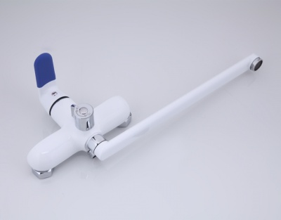 Смеситель для ванны Frap F2234 универсальный Белый Хром