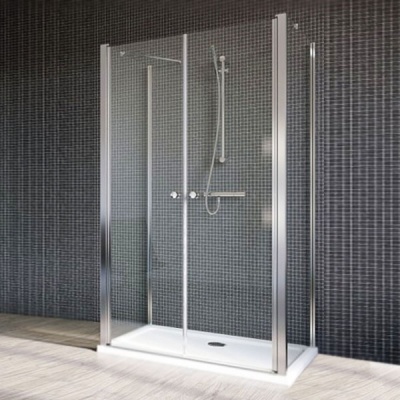 Дверь душевого уголка Radaway Eos II DWD+2S 80 профиль Хром стекло прозрачное