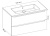 Тумба с раковиной Scavolini Rivo Drawn 70 подвесная Белая