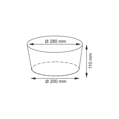 Корзина для белья WasserKRAFT Donau 26x26x11 WB-530-M Коричневая
