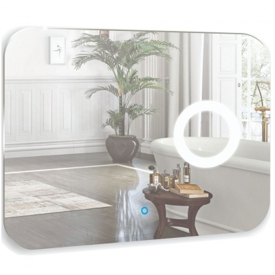 Зеркало Mixline Премьер Лиза 80 533670 с подсветкой с сенсорным выключателем и пескоструйным рисунком