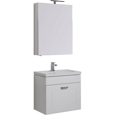 Комплект мебели для ванной Aquanet Рондо 70 195698 подвесной Белый