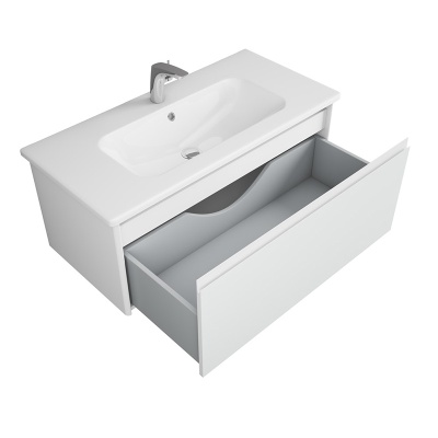 Тумба под раковину Owl 1975 Malaren 100 OW03.04.05 подвесная Белая