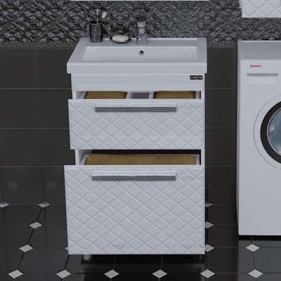 Тумба с раковиной СанТа Калипсо 60 217008лN Белая