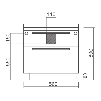 Тумба под раковину Diborg Katarine 60 77.4223 подвесная Белый глянец