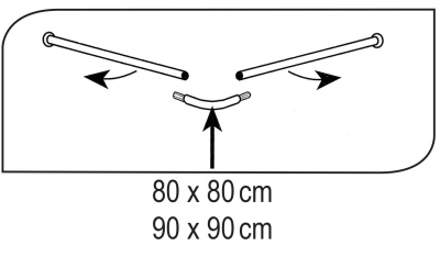 Карниз для ванны Ridder 52000 Хром