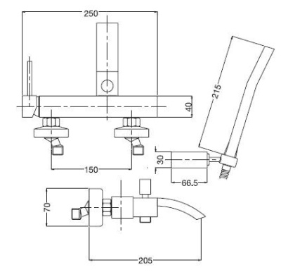 Душевая система Bugnatese Inside 9236C CR (хром)