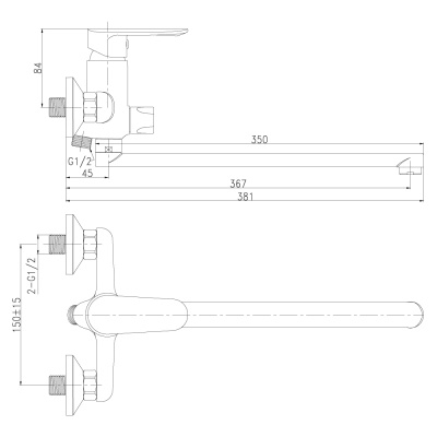 Смеситель Rossinka RS32 RS32-32 универсальный