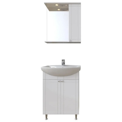 Комплект мебели для ванной San Star Лира 60 46.1-1.5.1.+131203S0011B0+49.1-2.5.1. Белый