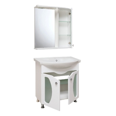 Мебель для ванной Runo Линда Люкс 75 Белая