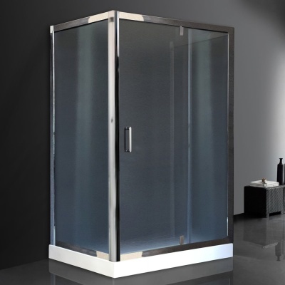 Душевой уголок Royal Bath HV 120х80 RB8120HV-C-CH-P без поддона профиль Хром стекло рифленое