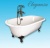 Чугунная ванна Elegansa Gretta 170x75 ножки Хром