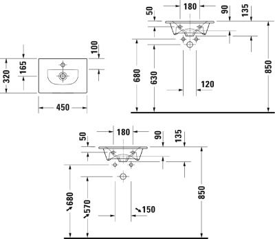 Раковина Duravit Viu 53 2344530000 Белая