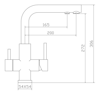 Смеситель для кухни Seaman Eco Venice SSN-1126 Сталь