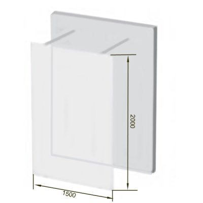 Душевая перегородка Ravak Walk-In Free ST 1500x2000 GW9FP0C00Z1 профиль Хром стекло Transparent