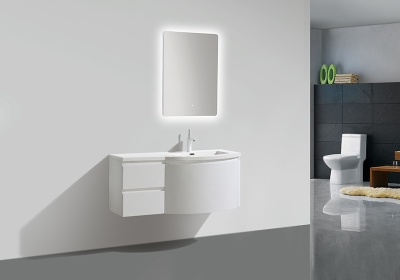 Тумба под раковину BelBagno Prospero 120 DC подвесная Rosso Lucido