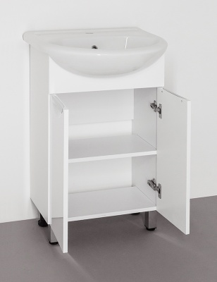 Тумба под раковину Style Line Жасмин 55 Белый глянец