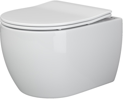 Унитаз Ceramica Nova Play CN3001 с инсталляцией Berges Wasserhaus Novum L3 040213 с сиденьем Микролифт с кнопкой Хром