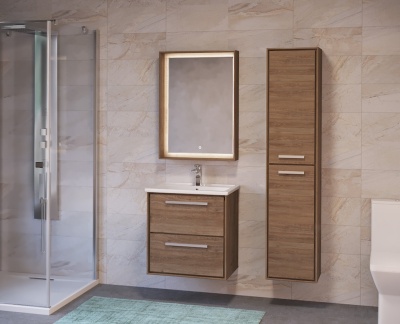 Шкаф пенал Raval Frame 35 подвесной Белый