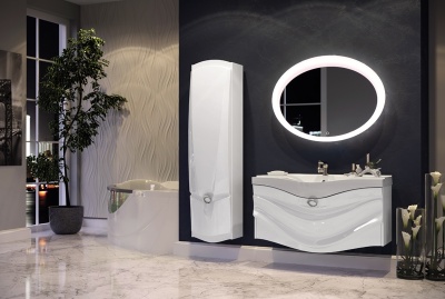 Шкаф пенал Aima Design Sunrise/Eclipse/Cloud 40П L White