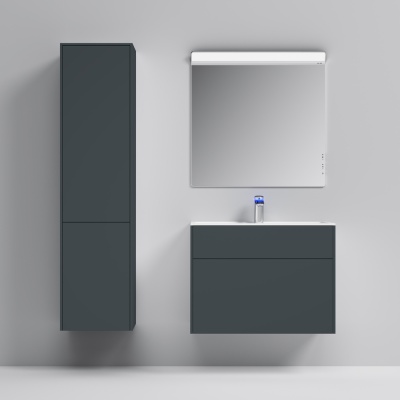 Тумба под раковину AM.PM Inspire V2.0 80 M50AFHX0803GM подвесная Графит