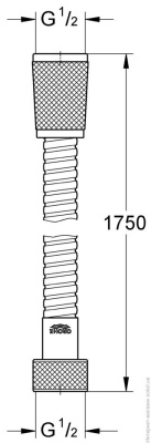 Душевой шланг Grohe Silverflex 28388000 Хром