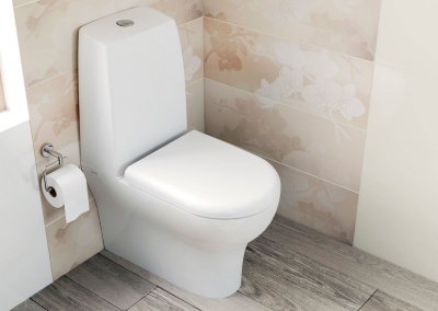 Унитаз моноблок Vitra Zentrum 9012B003-7200 с бачком и сиденьем Микролифт