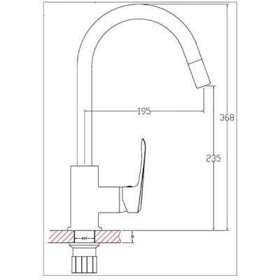 Смеситель для кухни Agger Glorious A1200100 Хром