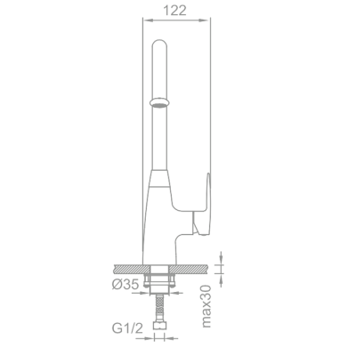 Смеситель для кухни Schein Kitchen 50221/8032024 Хром
