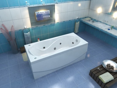 Акриловая ванна Bas Ямайка 180x80 без гидромассажа