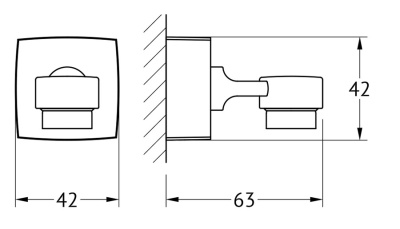 Мыльница FBS Esperado 005 Хром
