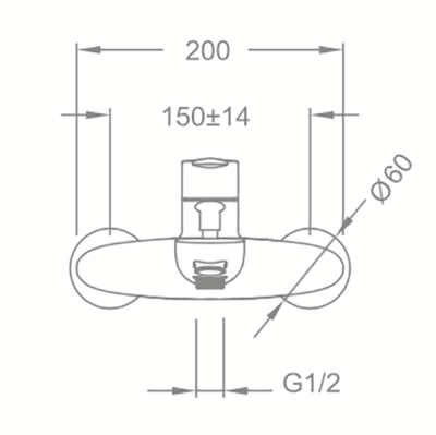 Смеситель для ванны Schein Leaf 48205/8032020 Хром