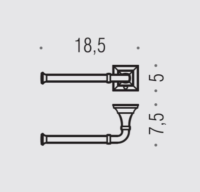 Держатель туалетной бумаги Colombo Design Portofino B3208 SX.bronze Бронза