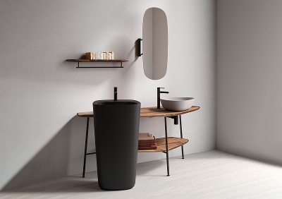 Смеситель для раковины Vitra Origin A4255536 Черный матовый
